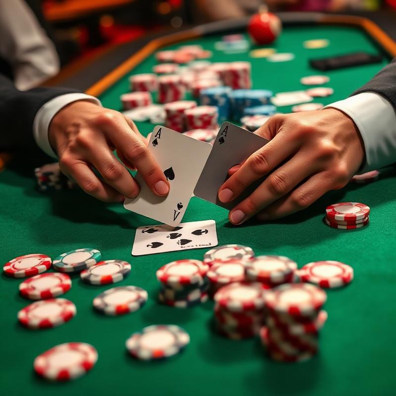 Event snapshot - guests playing cards